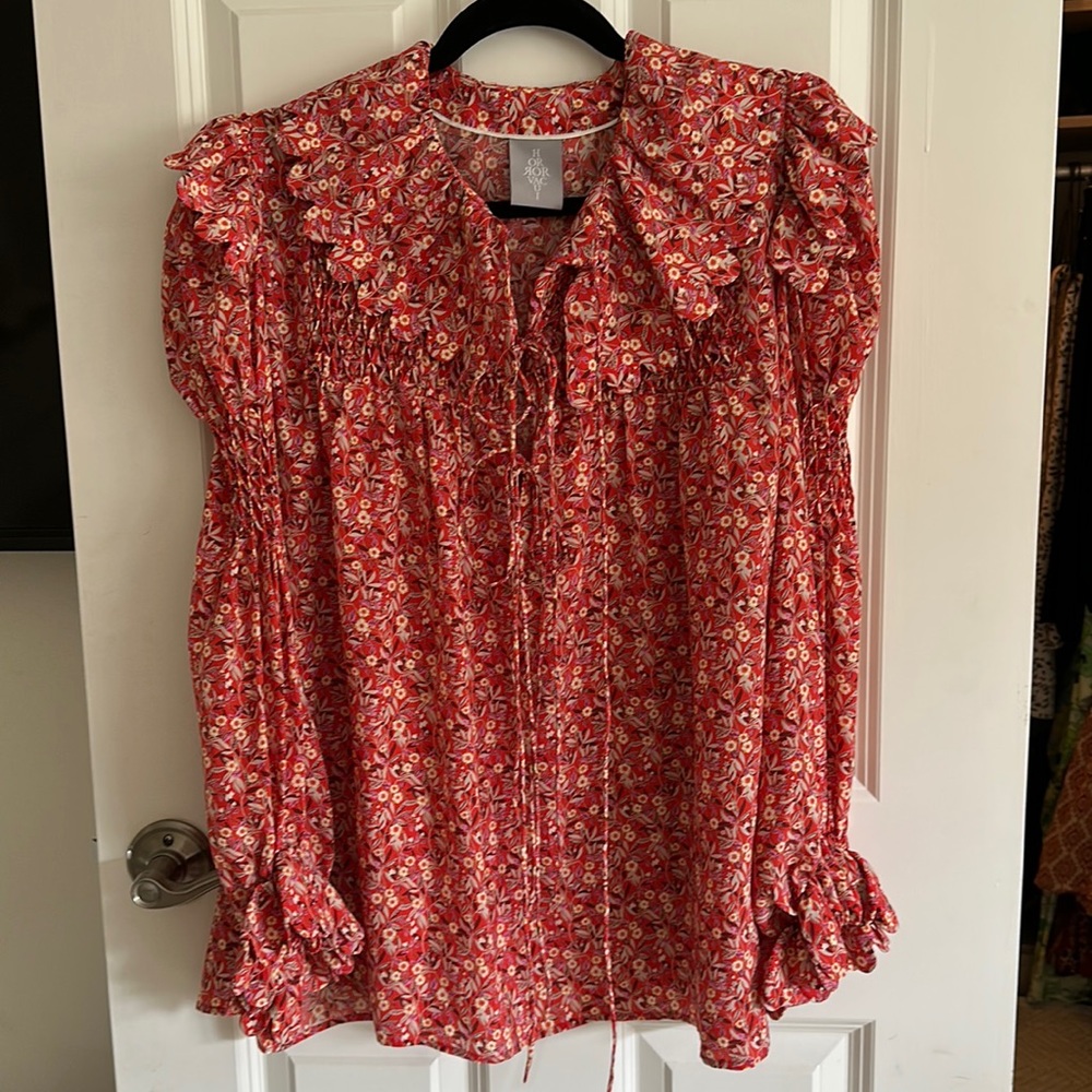 Horror Vacui Small silk shirt